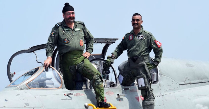 Air Chief Marshal B.S. Dhanoa, Wing Commander Abhinandan Varthaman Air Chief Marshal B.S. Dhanoa, Wing Commander Abhinandan Varthaman