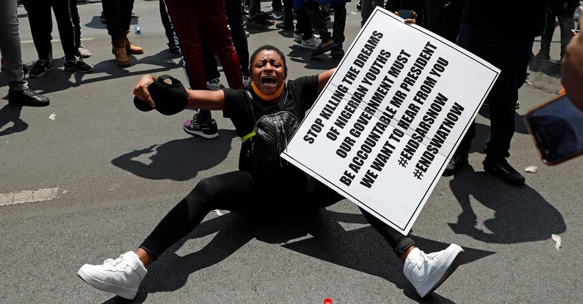 SAFRICA-NIGERIA-DEMO-CRIME-POLICE SAFRICA-NIGERIA-DEMO-CRIME-POLICE