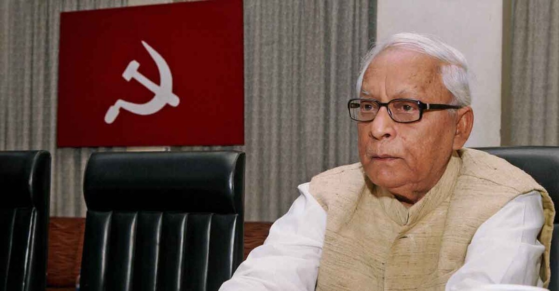 Kolkata: Former CM and CPI(M) Politburo member Buddhadeb Bhattacharjee during at the party's state committee meeting in Kolkata on Thursday. PTI Photo by Swapan Mahapatra(PTI1_31_2013_000032A)