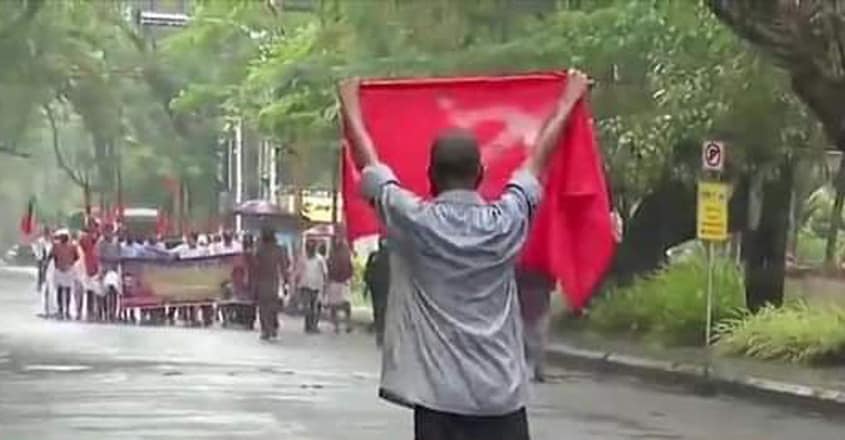 bjp-protest-cpm-activist bjp-protest-cpm-activist