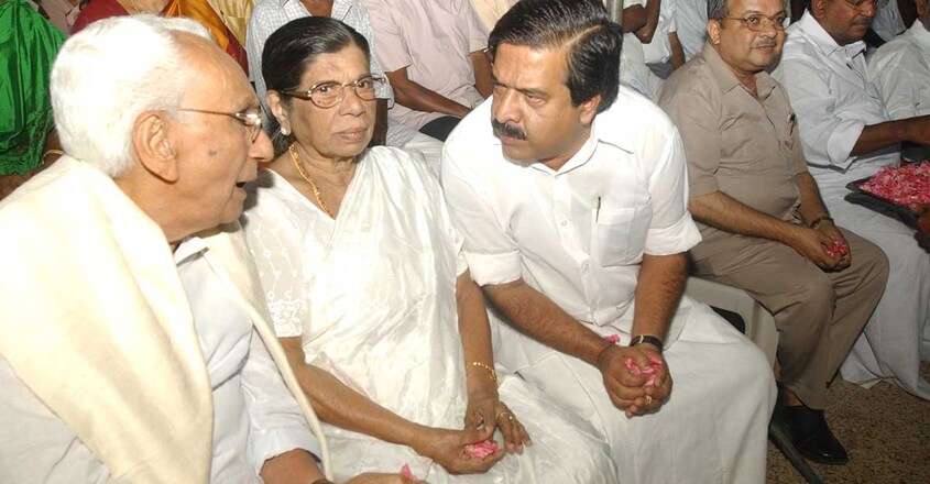 Karunakaran-gawriamma-chennithala Karunakaran-gawriamma-chennithala