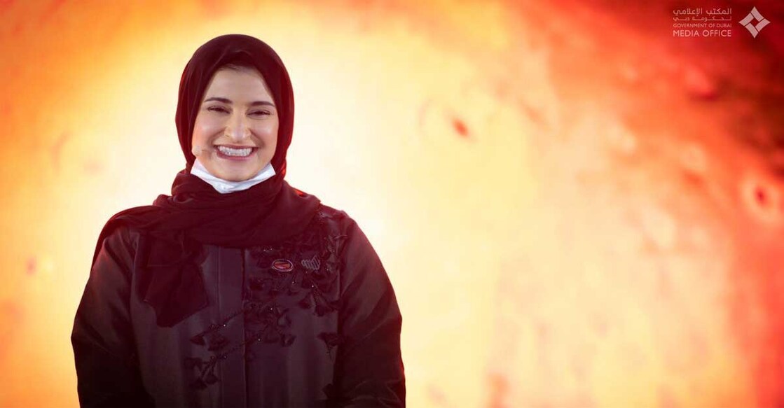 sarah-al-amiri സാറ ബിൻത് യൂസഫ് അൽ അമിരി (Image Courtesy - @DXBMediaOffice / Twitter)