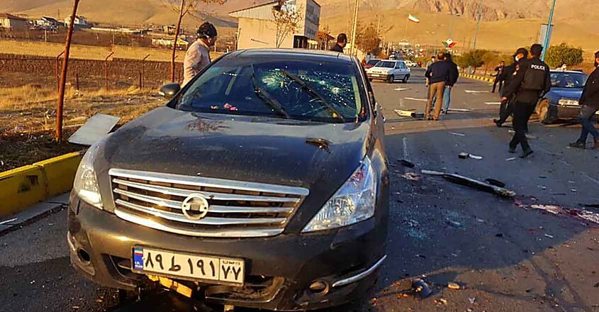 Mohsen-Fakhrizadeh-death-site-Iran Mohsen-Fakhrizadeh-death-site-Iran