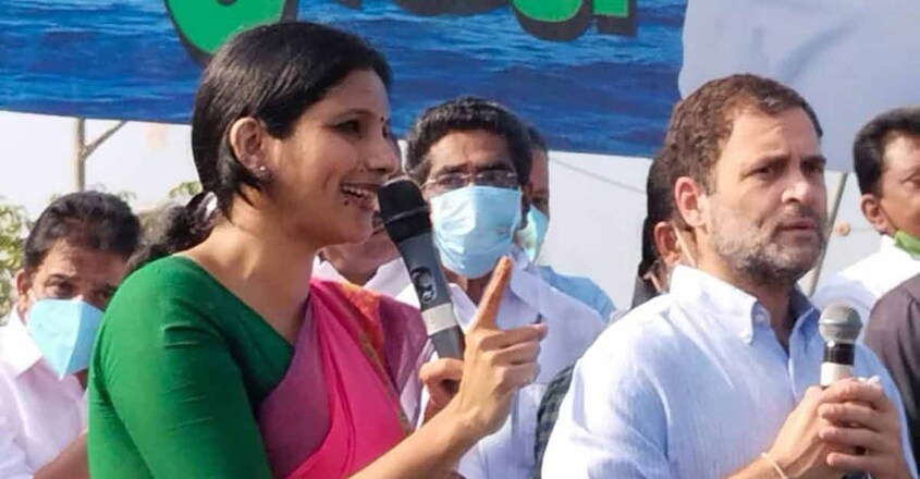 Jyothi Vijayakumar, Rahul Gandhi Jyothi Vijayakumar, Rahul Gandhi