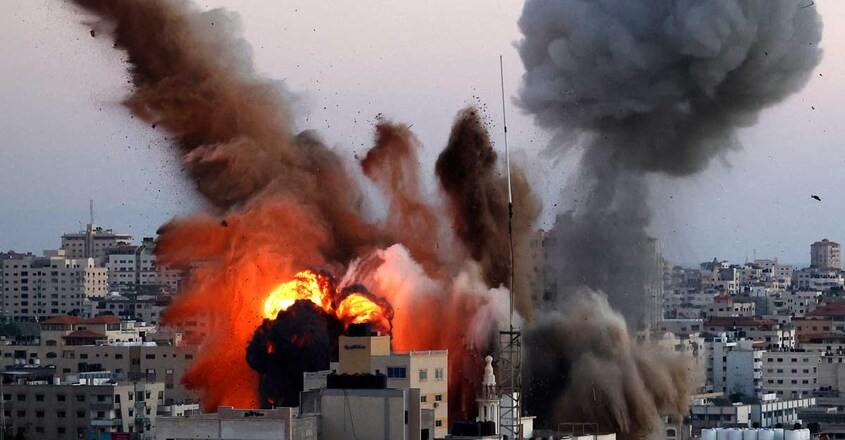 Ansar compound | Gaza | (Photo by MAHMUD HAMS / AFP) Ansar compound | Gaza | (Photo by MAHMUD HAMS / AFP)