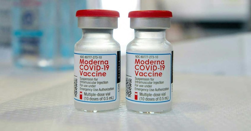 Moderna vials (Photo by Joseph Prezioso / AFP) Moderna vials (Photo by Joseph Prezioso / AFP)