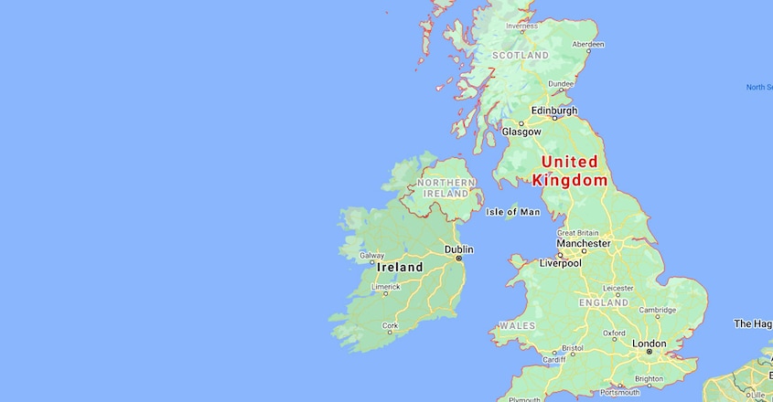 Ireland | Northern Ireland | United Kingdom (Image Courtesy - Google Maps)