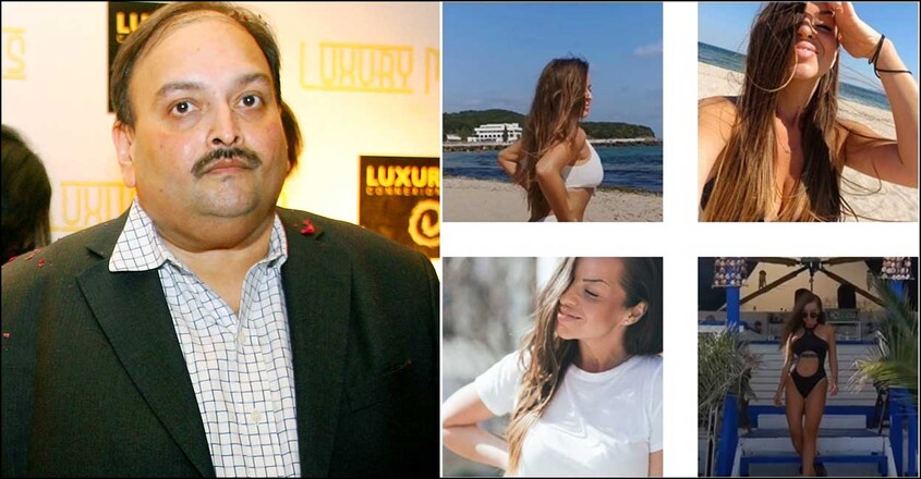 Mehul Choksi (Photo by RAVEENDRAN / AFP) | Barbara Jabarika (Image Courtesy - @ians_india / Twitter) Mehul Choksi (Photo by RAVEENDRAN / AFP) | Barbara Jabarika (Image Courtesy - @ians_india / Twitter)