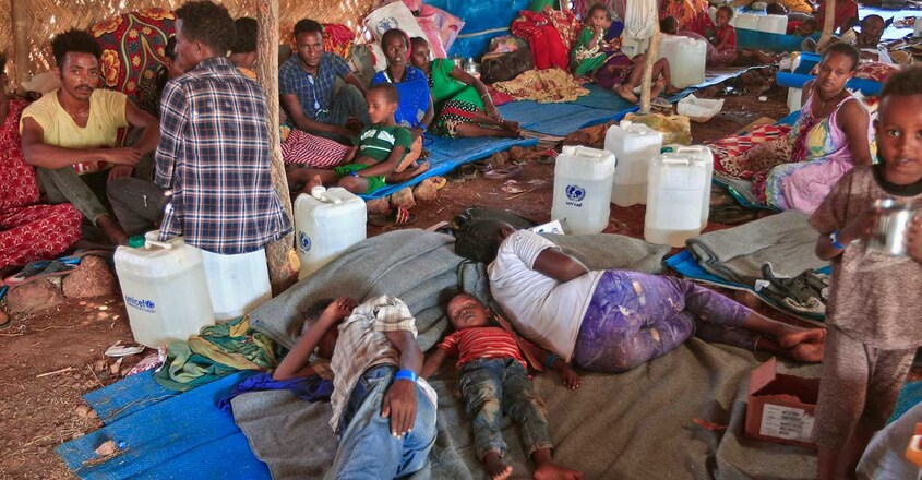 Tigray Famine | Ethiopia | Sudan Refugee Camp | (Photo by Ebrahim HAMID / AFP)