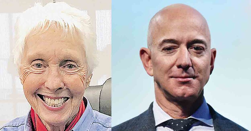 Wally Funk, Jeff Bezoz Wally Funk, Jeff Bezoz