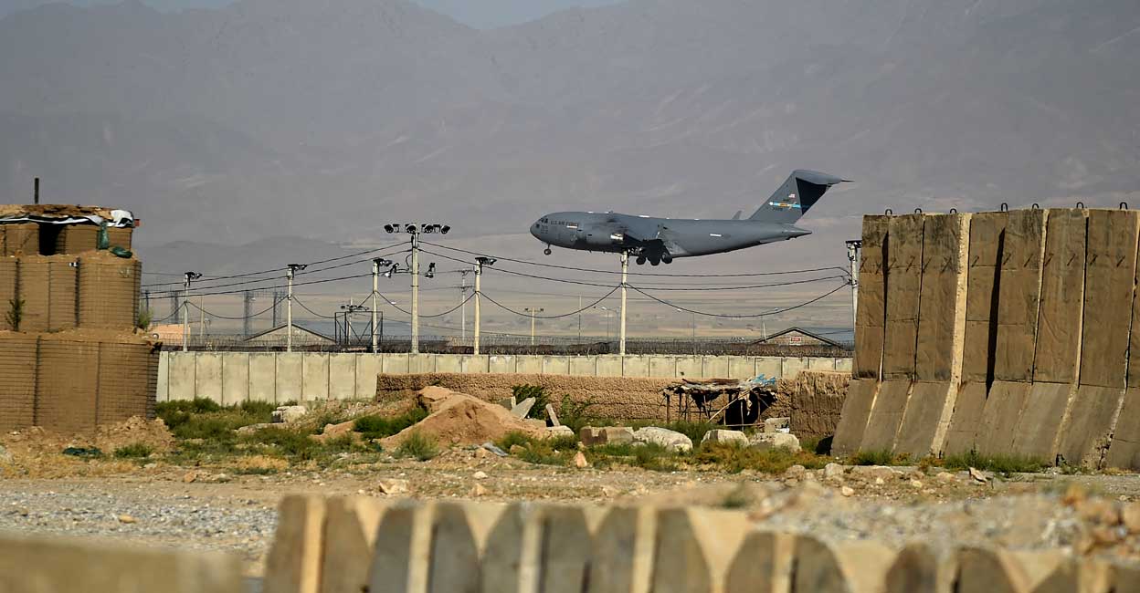 U.S. forces withdraw completely from Bagram air base in Afghanistan  Bagram Air Base Afghanistan US NATO