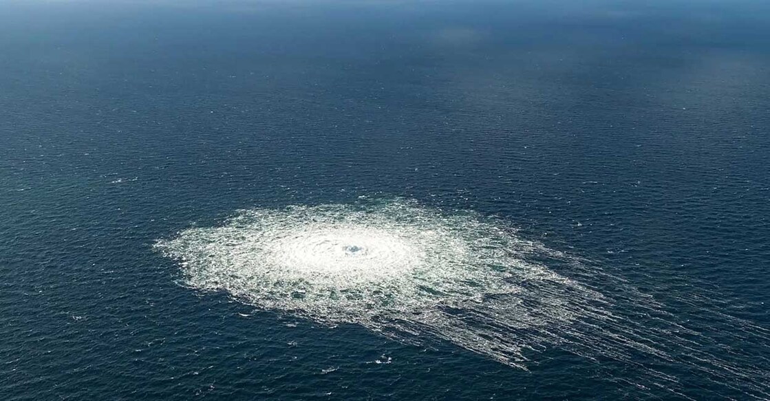 baltic-sea-blast ബാൾട്ടിക് കടലിലെ സ്ഫോടനത്തെത്തുടർന്ന് കടലിലുണ്ടായ തിരയിളക്കവും ചുഴിയും.