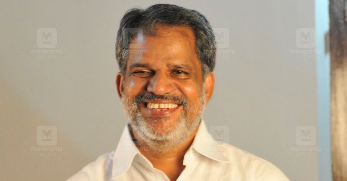 KOZHIKODE  12th March 2014 : A Vijayaraghavan LDF ( CPM  )  candidate of Kozhikode Constituency in Parliament Election 2014 during a photo shoot at CPM district office Kozhikode on Wednesday / Photo: James Arpookara , CLT #
