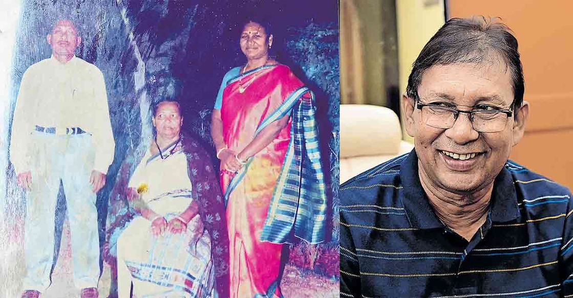 draupadi-murmu-with-mother-and-brother (1) ദ്രൗപദി മുർമു അമ്മയ്ക്കും സഹോദരൻ തരണി സെൻ ടുഡുവിനുമൊപ്പം. (2) തരണി സെൻ ടുഡു