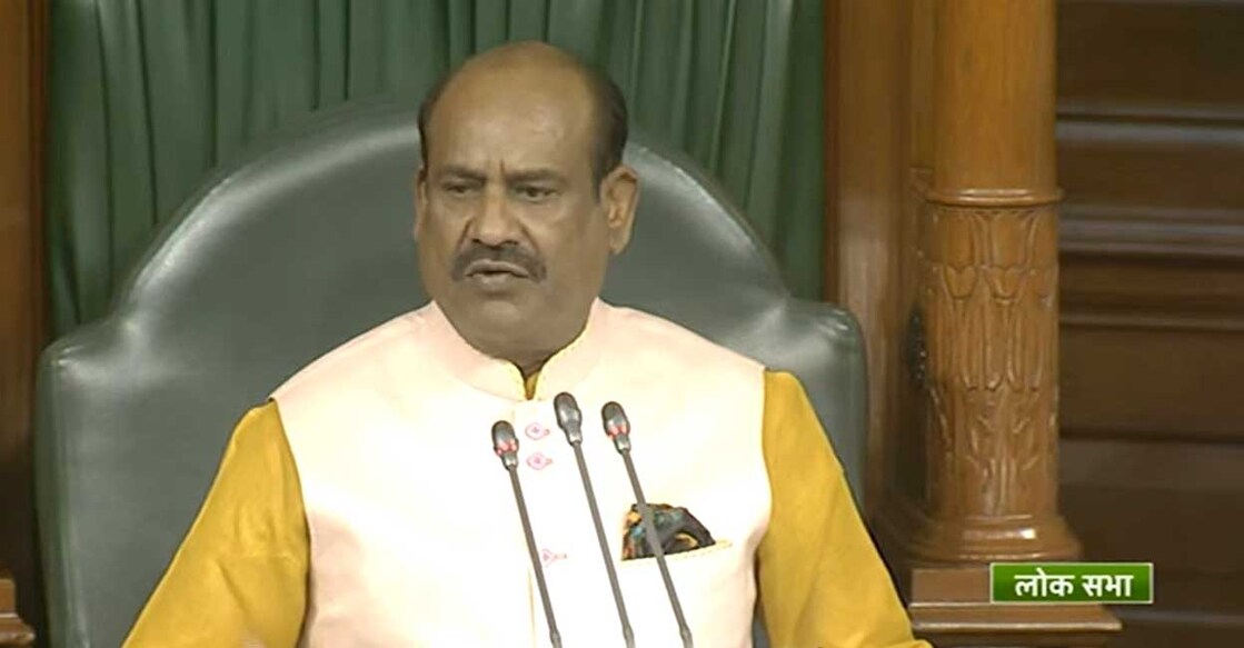 Speaker Om Birla (Photo - Sansad TV) ഓം ബിർല (Photo - Sansad TV)