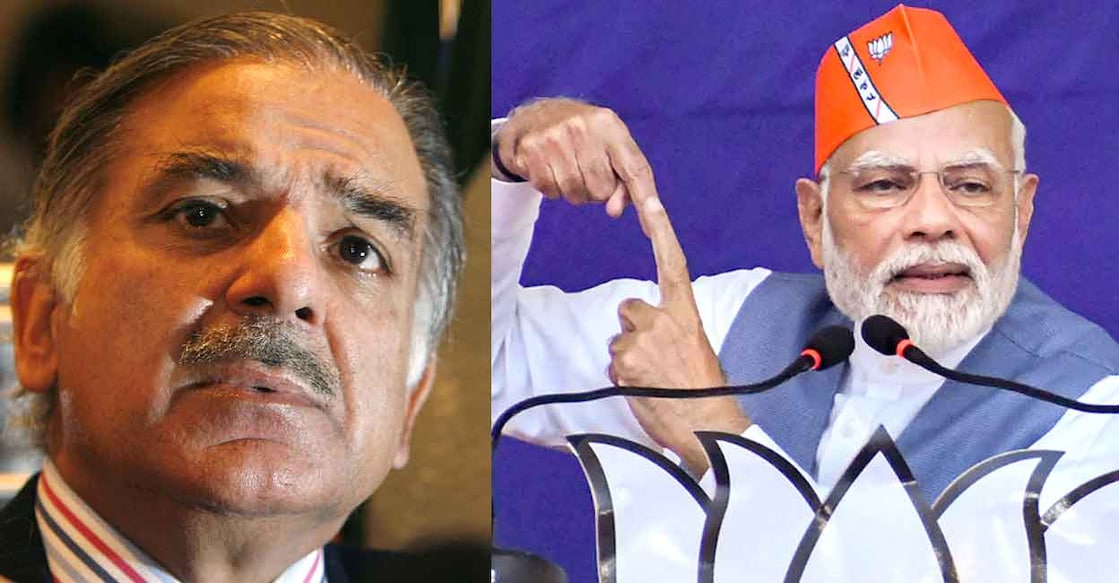 Shehbaz Sharif, Narendra Modi Photos: AP/Akira Suemori, PTI ഷഹബാസ് ഷെരീഫ്, നരേന്ദ്ര മോദി. File Photos: AP/Akira Suemori, PTI