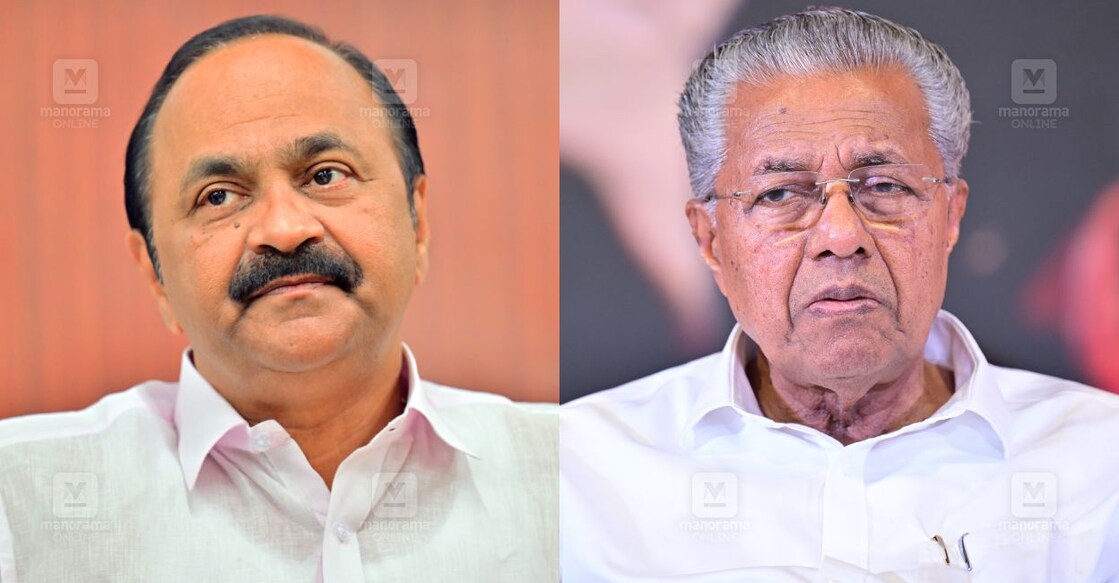 vd-satheesan-pinarayi-vijayan വി.ഡി.സതീശൻ, പിണറായി വിജയൻ (ഫയൽ ചിത്രം ∙ മനോരമ)