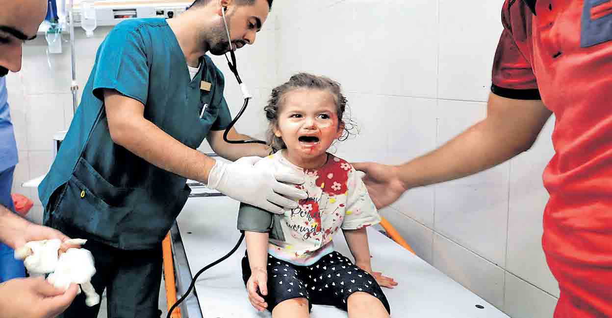 Parents Write Names on Children’s Bodies as Identification in Gaza Bombings