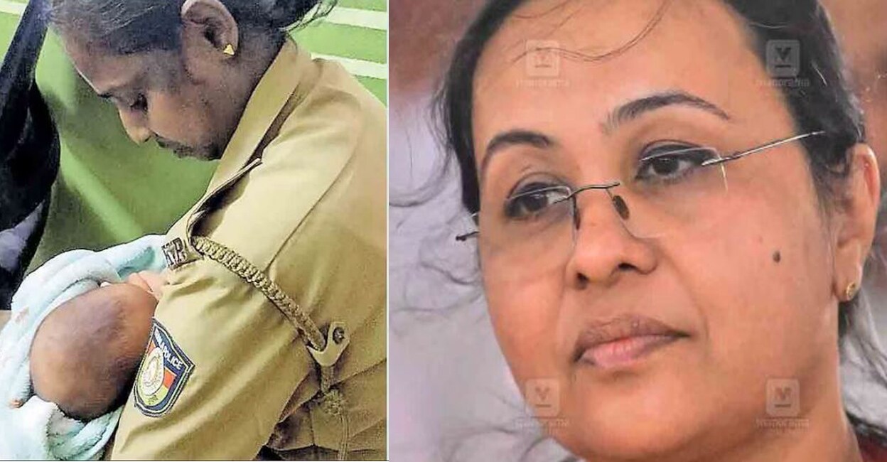 ‘സ്നേഹത്തിന്റെ കനിവ്’, വിശന്നു കരഞ്ഞ കുഞ്ഞിനെ മുലയൂട്ടിയ പൊലീസുകാരിയെ ഫോണിൽ വിളിച്ച് മന്ത്രി വീണ