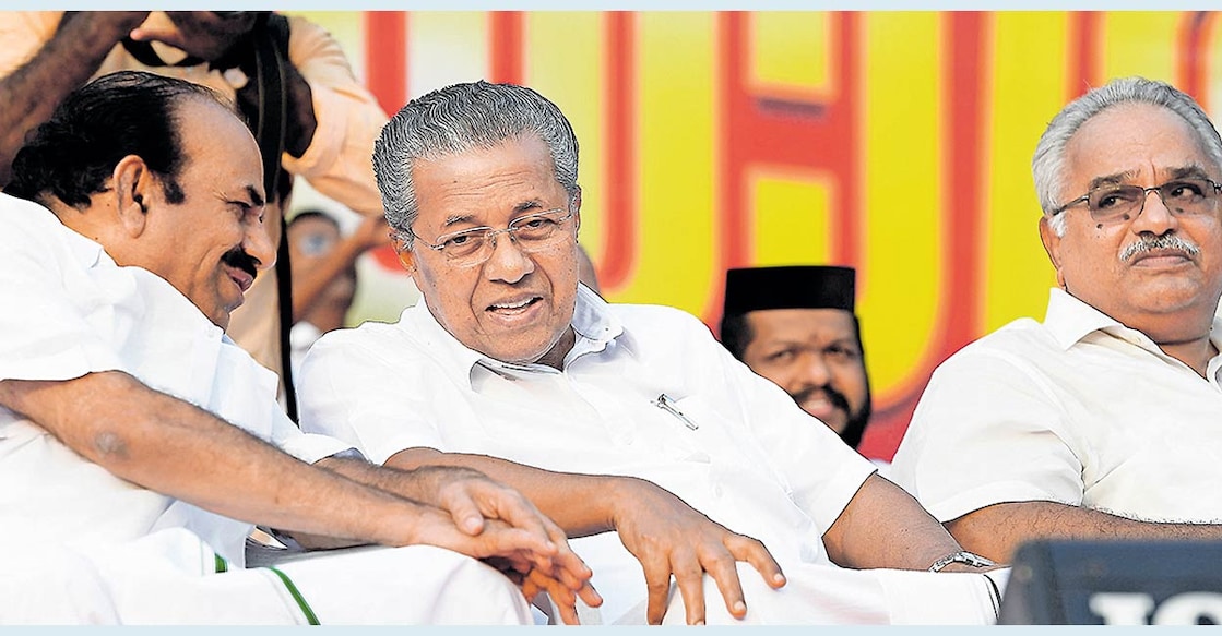 kodiyeri-and-kanam-rajendran കോടിയേരി ബാലകൃഷ്ണൻ, പിണറായി വിജയൻ, കാനം രാജേന്ദ്രൻ എന്നിവർ (2019)