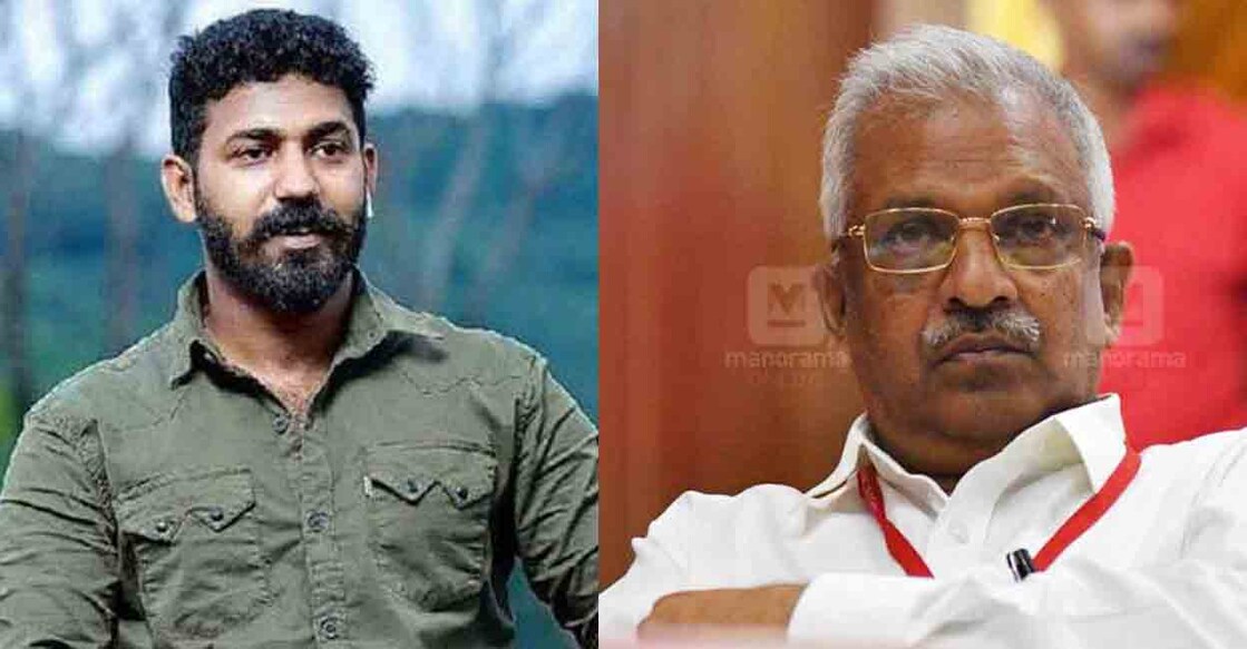 ആകാശ് തില്ലങ്കേരി, പി.ജയരാജന്‍ (ഫയൽ ചിത്രം)