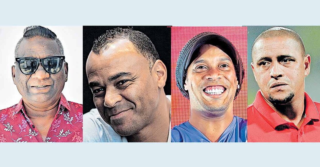 football-players 1) ഐ.എം.വിജയൻ 2) കഫു 3) റൊണാൾ ഡീഞ്ഞോ 4) റോബർട്ടോ കാർലോസ്
