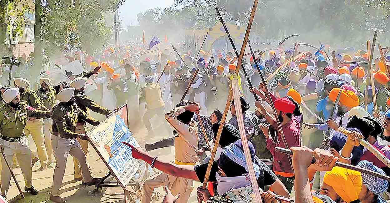 Khalistan organization attacked police station;  Amritpal Singh threatened leader Amit Shah