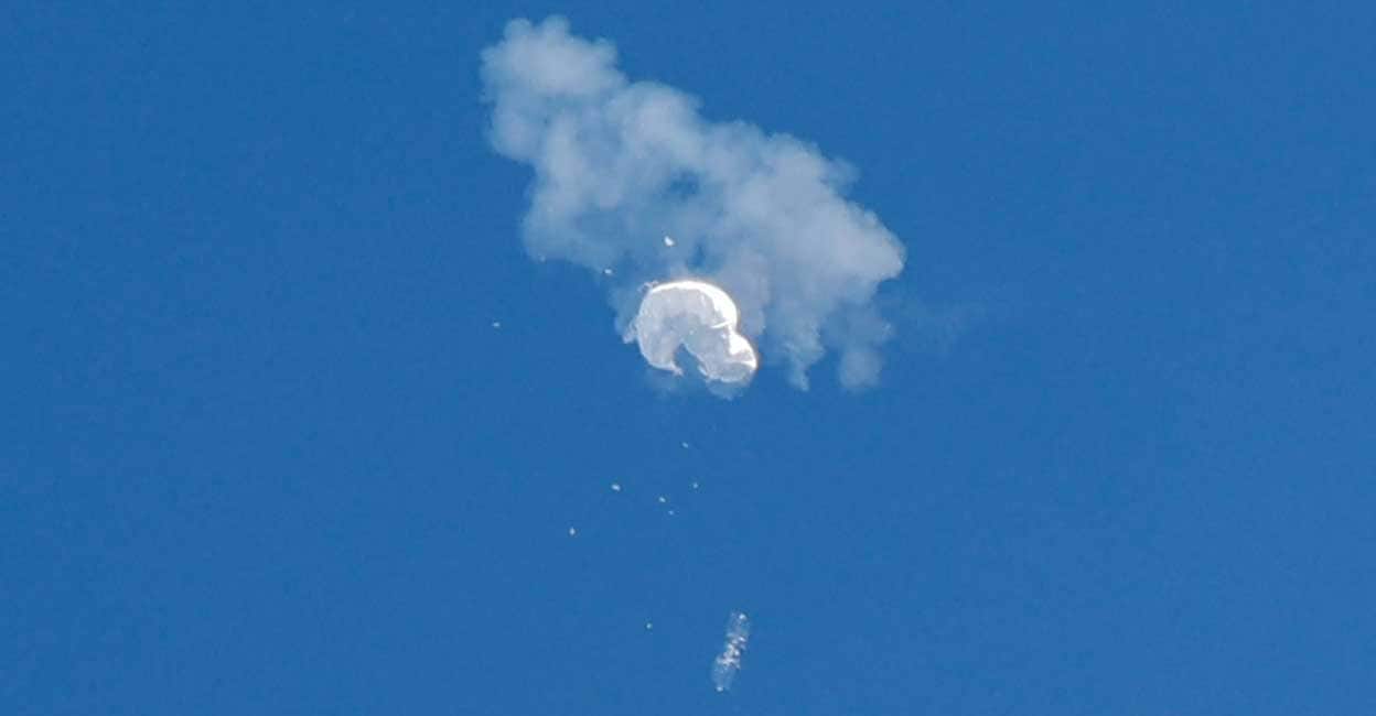 China’s balloon was blown up by the US!  Spies in the Sky – US Air Force |  Chinese spy balloon  Atlantic Ocean