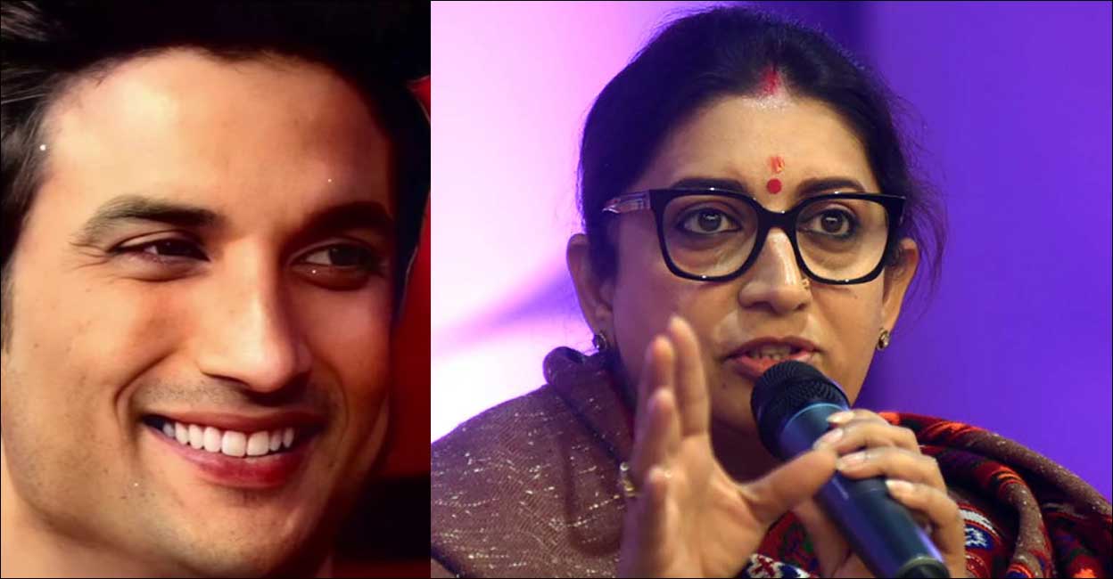 He was told not to commit suicide: Smriti tearfully recalls Sushant