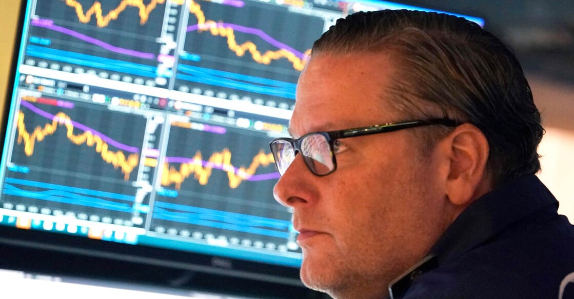 New York Stock Exchange ന്യൂയോർക്ക് സ്റ്റോക് എക്സ്ചേഞ്ചില്നിന്നുള്ള ദൃശ്യം. (Photo by TIMOTHY A. CLARY / AFP)