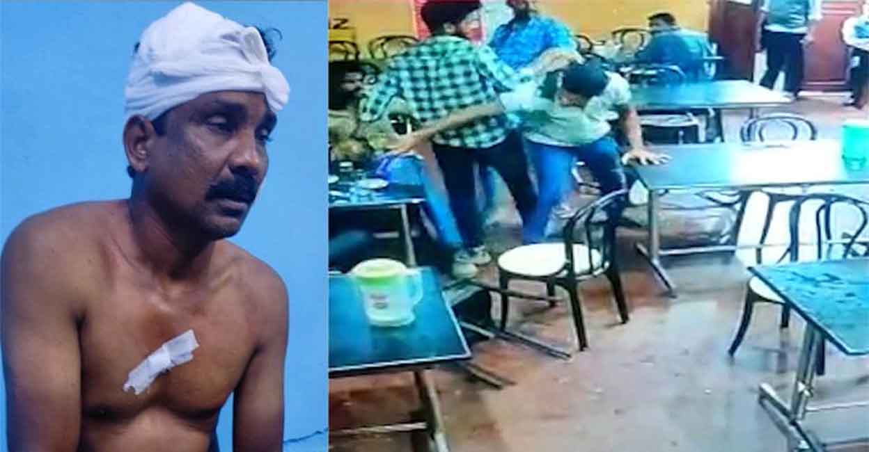 ബാറിലെ മേശയില്‍ കാല്‍ വച്ചതിൽ തര്‍ക്കം; ബീയര്‍കുപ്പി കൊണ്ട്