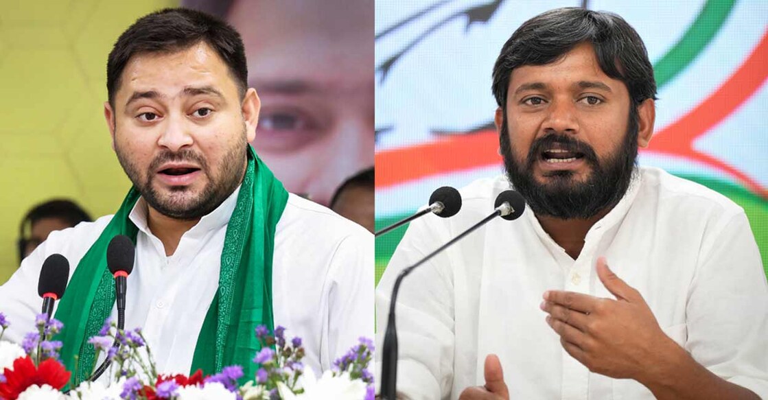 Tejashwi Yadav, Kanhaiya Kumar (PTI Photos) തേജസ്വി യാദവ്, കനയ്യ കുമാർ (PTI Photos)