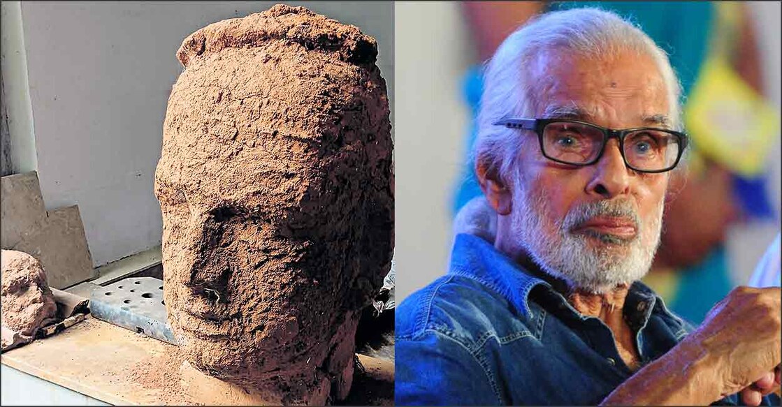 പൂർത്തിയാക്കാതെ ഒരു ശിൽപം Unfinished sculpture work by Artist