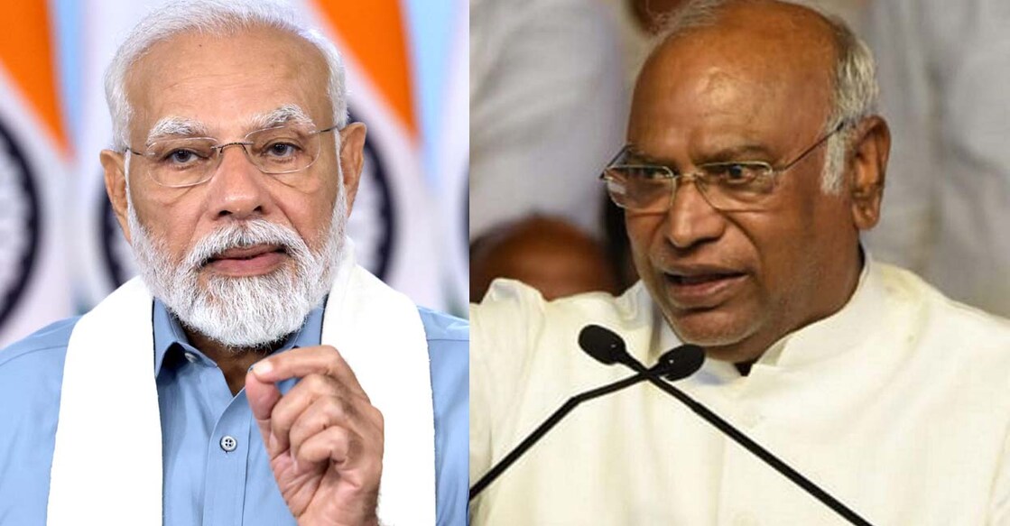 Narendra Modi (Photo - PIB) | Mallikarjun Kharge (PTI Photo) നരേന്ദ്ര മോദി (Photo - PIB), മല്ലികാർജുൻ ഖർഗെ (PTI Photo)