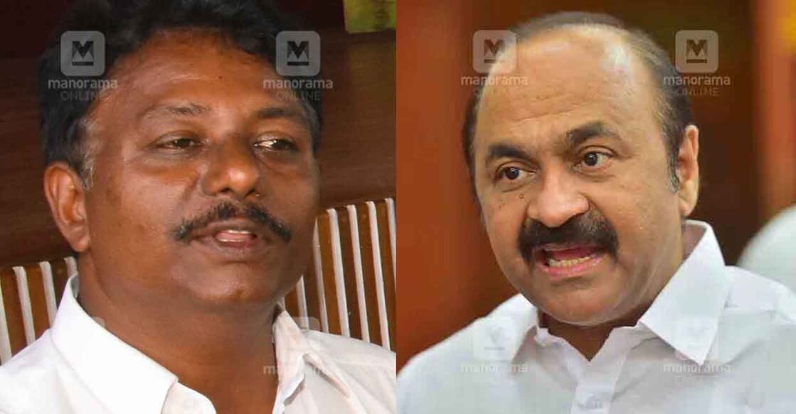 കെ.അനില്‍കുമാര്‍, വി.ഡി.സതീശൻ. ഫയൽ ചിത്രം: മനോരമ