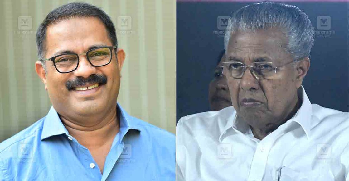 കെ.എം.ഷാജി, മുഖ്യമന്ത്രി പിണറായി വിജയൻ (മനോരമ ചിത്രം)