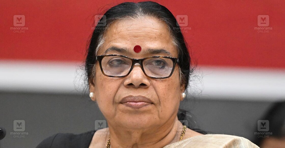പി.കെ.ശ്രീമതി ടീച്ചർ (ഫയൽ ചിത്രം: മനോരമ)