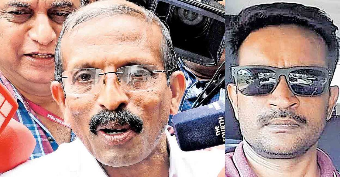 (1) അറസ്റ്റിലായ ‍പി.ആർ.അരവിന്ദാക്ഷനെ കൊച്ചിയിലെ ഇ.ഡി. ഓഫിസിലെത്തിച്ചപ്പോൾ. ചിത്രം: മനോരമ (2) ജിൽസ്