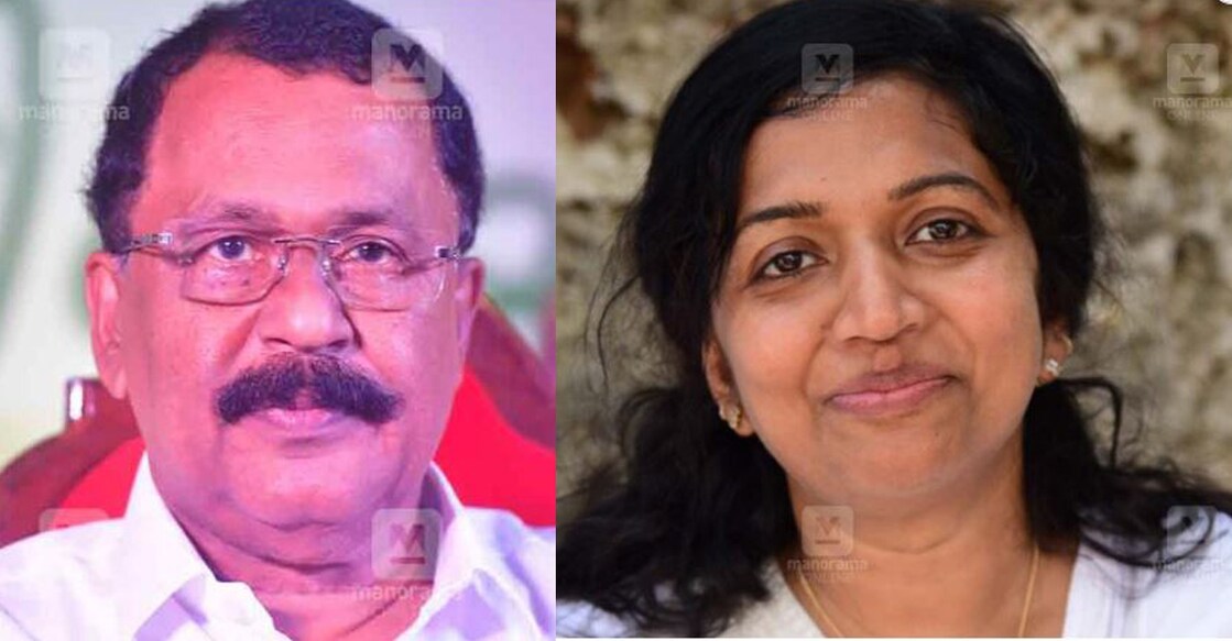 പി.എസ്.ശ്രീധരൻപിള്ള, മറിയം ഉമ്മൻ (ഫയൽ ചിത്രം: റിജോ ജോസഫ് ∙ മനോരമ)
