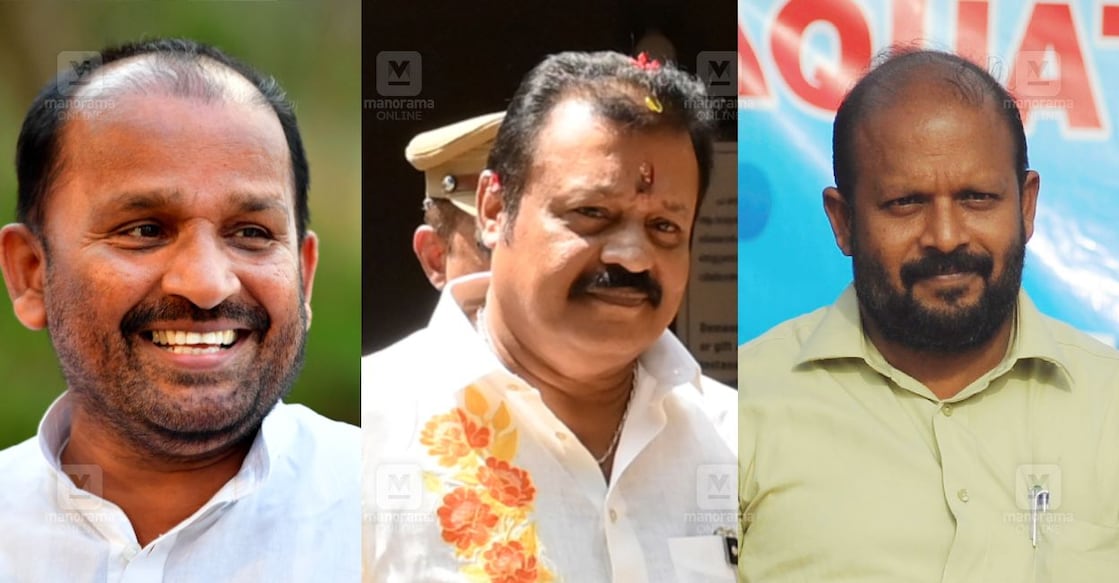 ടി.എൻ.പ്രതാപൻ, സുരേഷ് ഗോപി, വി.എസ്.സുനിൽ കുമാർ (ഫയൽ ചിത്രം)