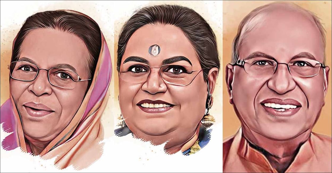 fathima-beevi-usha-uthup-and-o-rajagopal ജസ്റ്റിസ് എം.ഫാത്തിമ ബീവി, ഉഷ ഉതുപ്പ്, ഒ.രാജഗോപാൽ