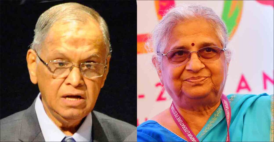 narayana-murthy-and-sudha-murthy എൻ.ആർ. നാരായണ മൂർത്തി, സുധ മൂർത്തി