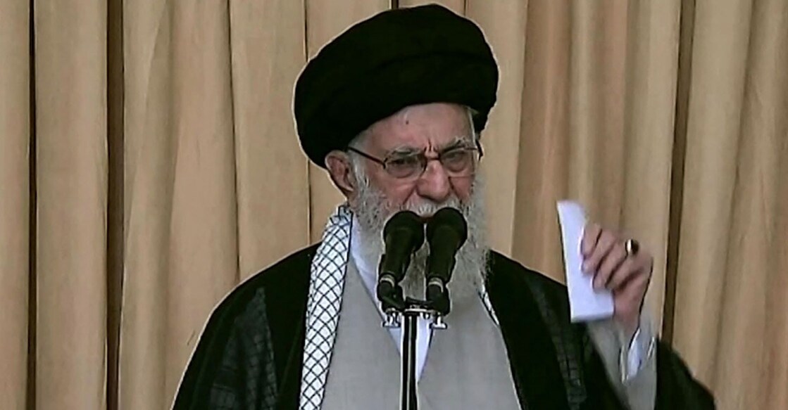 ആയത്തുല്ല ഖമനയി (Photo by IRAN PRESS / AFP)