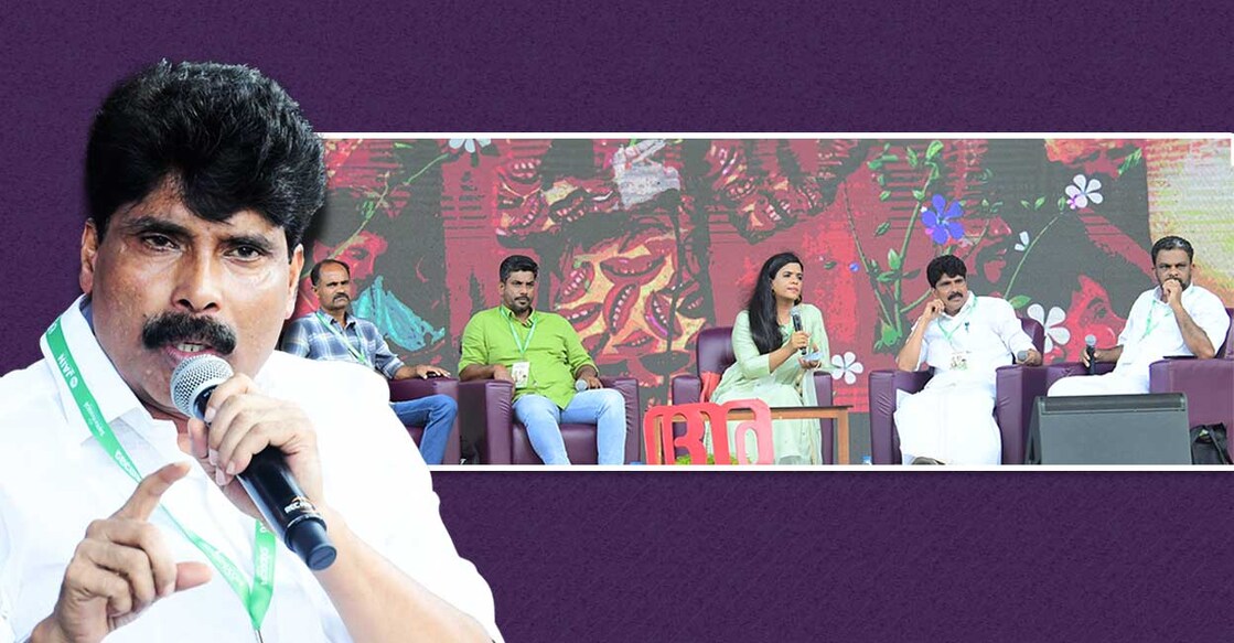 മലയാള മനോരമ ഹോർത്തൂസിൽ ‘വയനാട്: ദുരന്തഭൂമിയുടെ ശബ്ദം’ എന്ന വിഷയത്തിൽ നടന്ന പാനൽ ചർച്ചയിൽ  ടി.സിദ്ദിഖ് സംസാരിക്കുന്നു