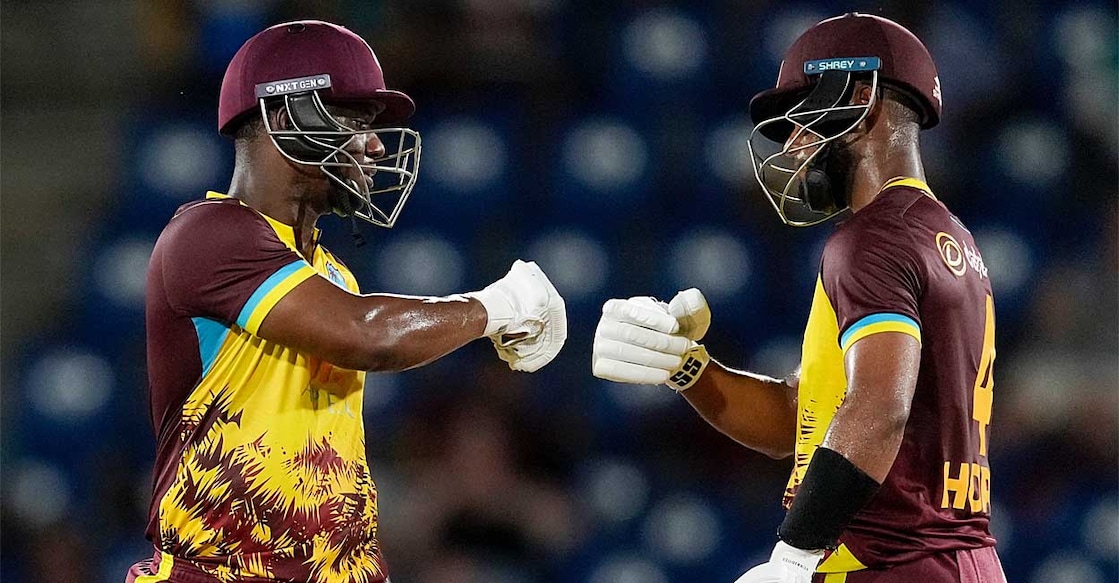 west-indies-victory വെസ്റ്റിൻഡീസ് താരങ്ങൾ ബാറ്റിങ്ങിനിടെ (എക്സിൽ നിന്നുള്ള ചിത്രം)