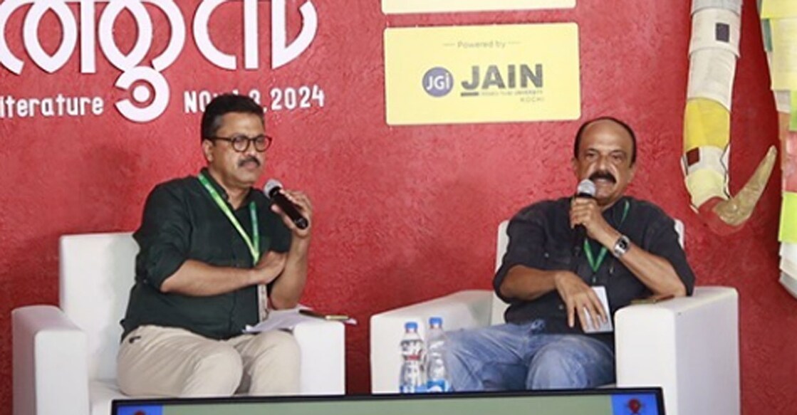 മനോരമ ഹോർത്തൂസ് വേദിയിൽ നടന്ന ‘ആ ഇന്ത്യ മരിച്ചിട്ടില്ല’ എന്ന ചർച്ചയിൽ നിന്ന്