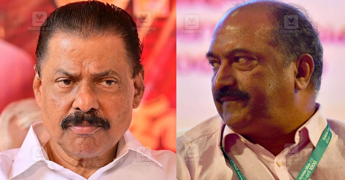 എം.വി.ഗോവിന്ദൻ, കെ.എൻ.ബാലഗോപാല്‍. ചിത്രം: മനോരമ