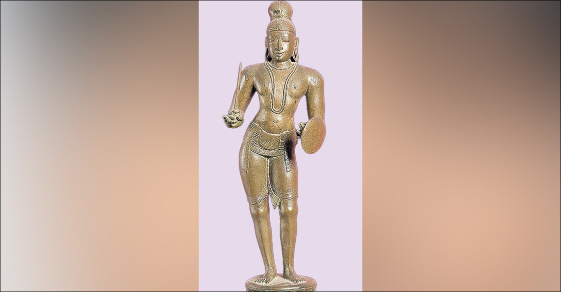 thirumangai-azhvaan തിരുമങ്കയ് ആഴ്വാർ വെങ്കല വിഗ്രഹം.