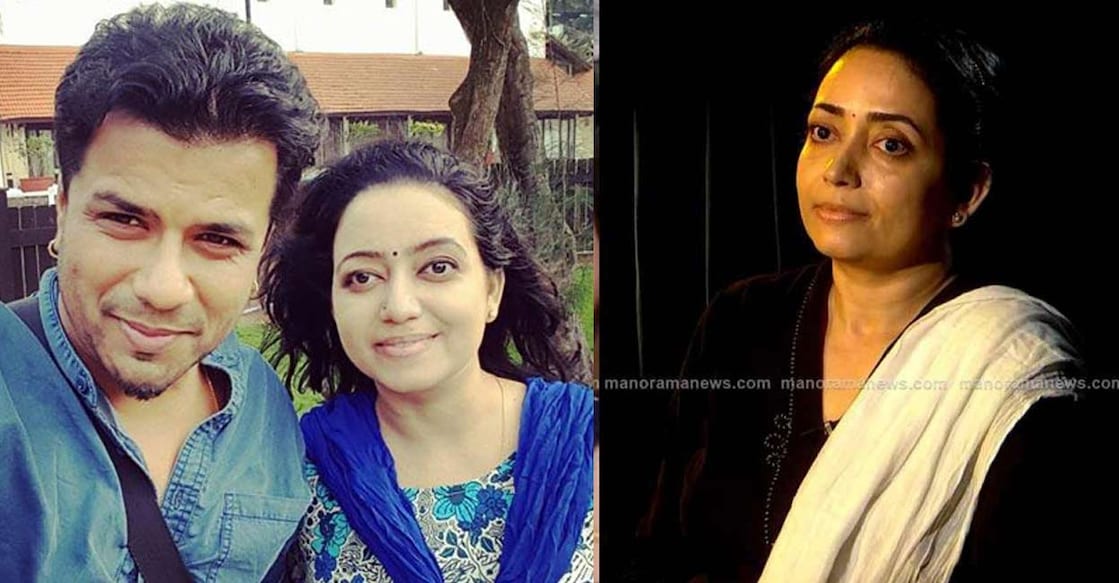 ബാലഭാസ്കറും ഭാര്യ ലക്ഷ്‌മിയും (ഇടത്), ലക്ഷ്മി (വലത്)