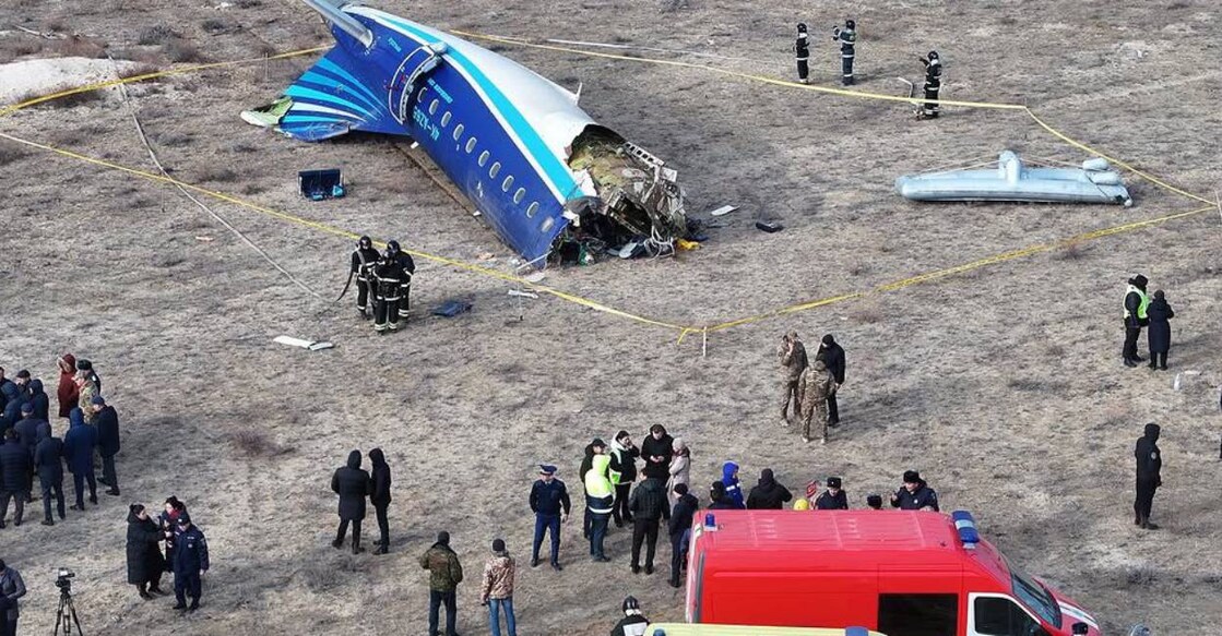 plane-crash അസർബൈജാൻ എയർലൈൻസിന്റെ വിമാനം കസഖ്സ്ഥാനിൽ തകർന്നു വീണപ്പോൾ (Photo:Special Arrangement)